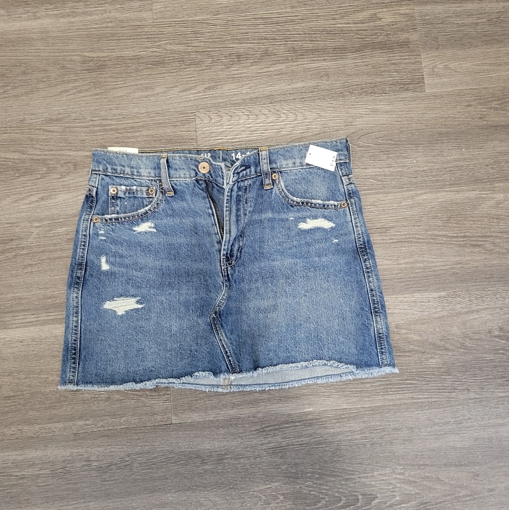 GAP Blue Casual Mini Skirt